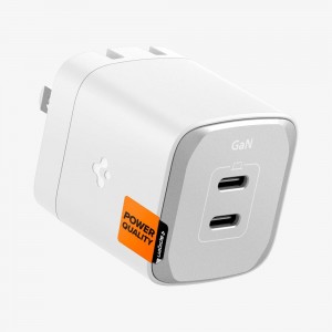 Spigen ArcStation™ Pro GaN Dual Port | 45W Usb-C Wall Charger White | LTMX-61370