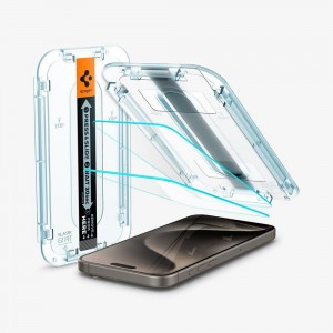 Spigen GLAS.tR EZ Fit | Sensor Protected Iphone 15 Pro Max Screen Protector Transparent | ANFB-71824