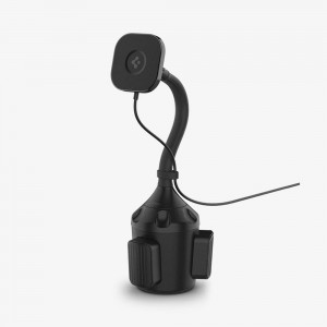 Spigen OneTap Pro | Cup Holder Car Mount (MagFit) Magsafe Car Mount + Charger Black | EHJZ-60817