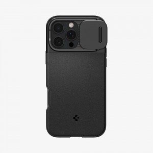 Spigen Optik Armor (MagFit) Iphone 16 Pro Max Case Black | WOQG-19042