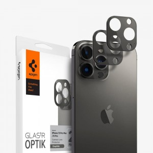 Spigen Optik Lens Protector Iphone 13 Pro Max Lens Protector Graphite Grey | YZFO-47915