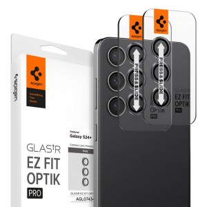 Spigen Optik Pro EZ Fit Galaxy S24 Plus Lens Protector Onyx Black | KAED-75963