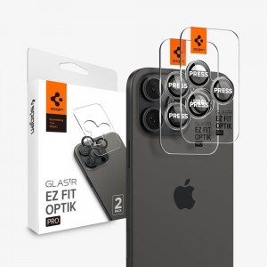 Spigen Optik Pro EZ Fit Iphone 16 Pro Lens Protector Bright Silver | PZFO-03861