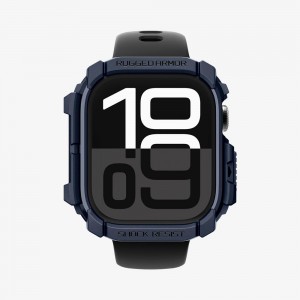 Spigen Rugged Armor Apple Watch 10 (46Mm) Case Navy Blue | OSPU-43281