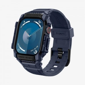 Spigen Rugged Armor Pro Apple Watch 10 (46Mm) Case + Band Navy Blue | WDIC-39410