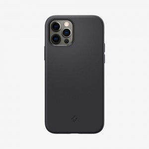 Spigen Silicone Fit Iphone 12 Pro Case Black | PQHU-58716