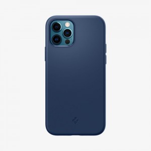 Spigen Silicone Fit Iphone 12 Pro Case Navy Blue | WFEG-71024