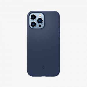 Spigen Silicone Fit Iphone 13 Pro Max Case Navy Blue | ZIHF-74612