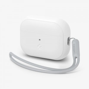 Spigen Silicone Fit + Strap Airpods Pro 2 Case White + White Strap | SAEK-28167