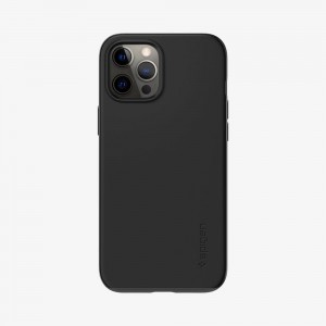 Spigen Thin Fit Iphone 12 Pro Max Case Black | PFJI-17380