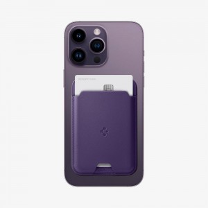 Spigen Valentinus (MagFit) Magsafe Card Holder Purple | TSJI-52409