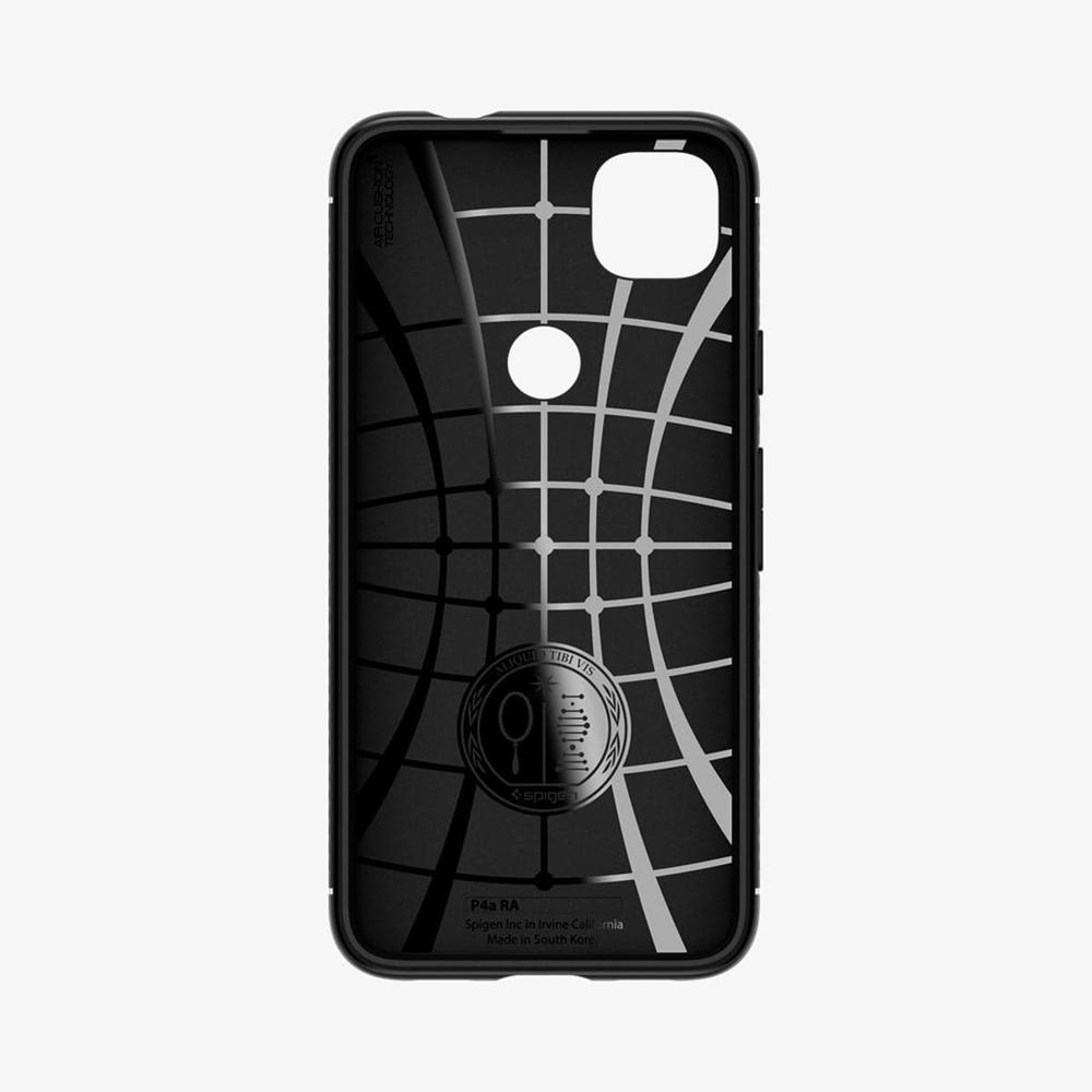 Spigen Air Cushion Technology Rugged Armor Case for Google Pixel 4a Pixel 4A Case Matte Black | AREH-12609