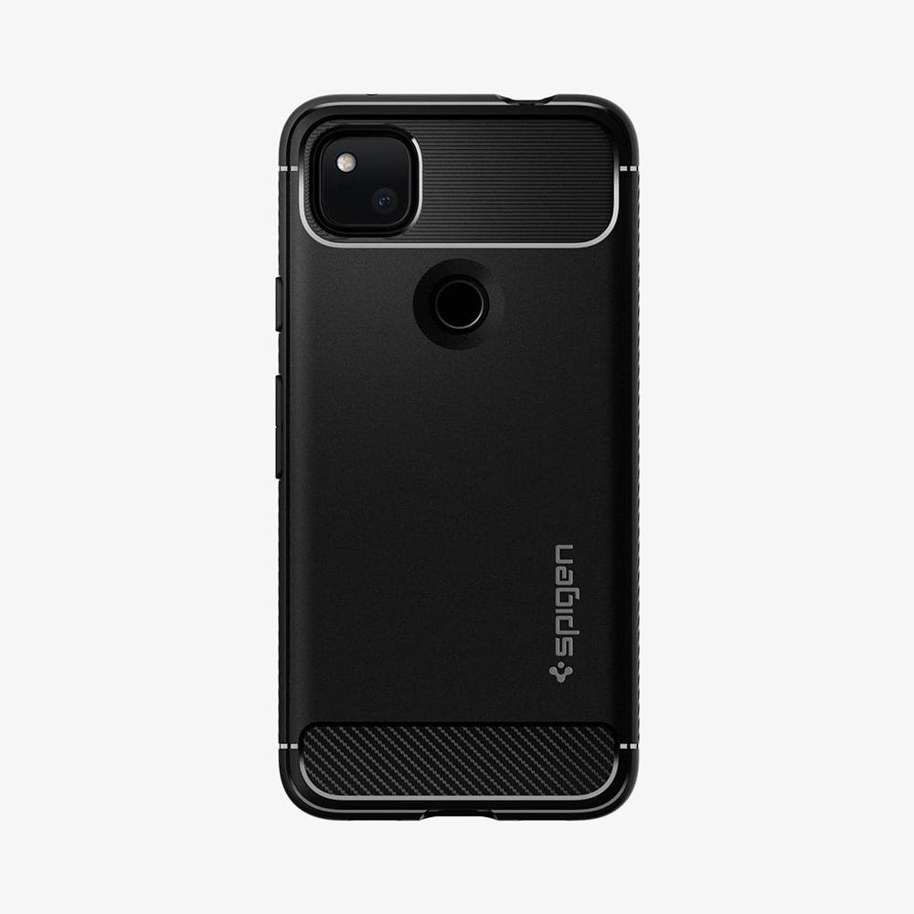 Spigen Air Cushion Technology Rugged Armor Case for Google Pixel 4a Pixel 4A Case Matte Black | AREH-12609