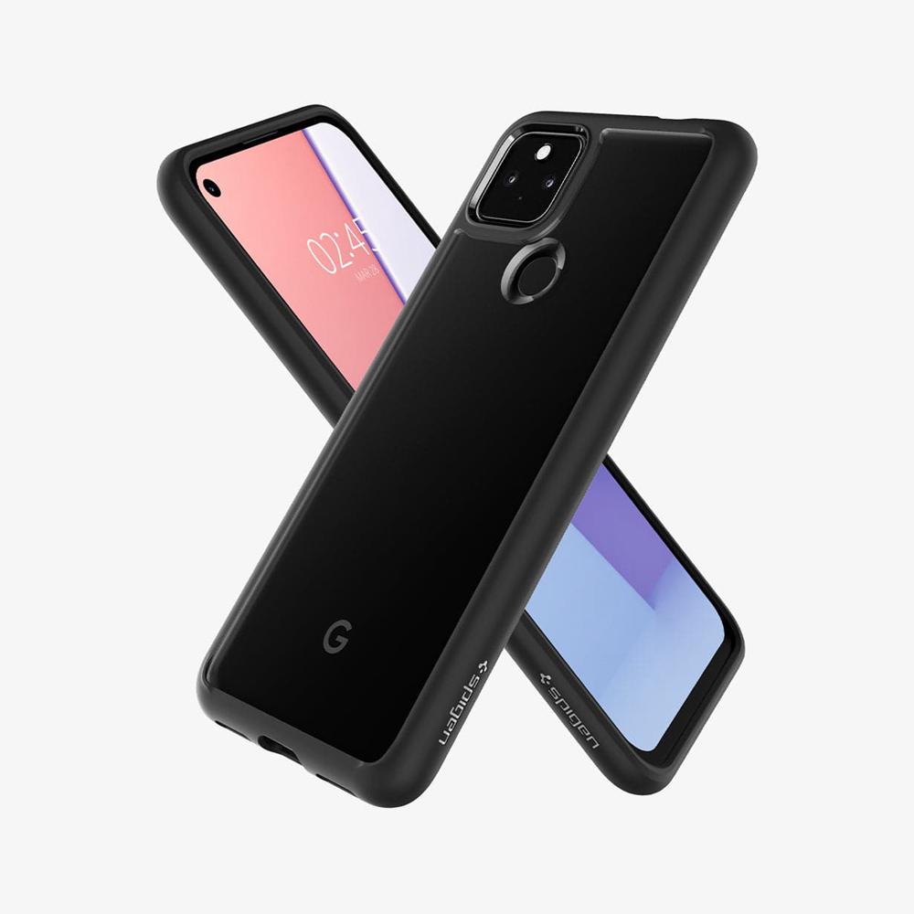 Spigen Air cushion technology Ultra Hybrid case for Pixel 5 Pixel 5A Case Matte Black | TWMS-40865