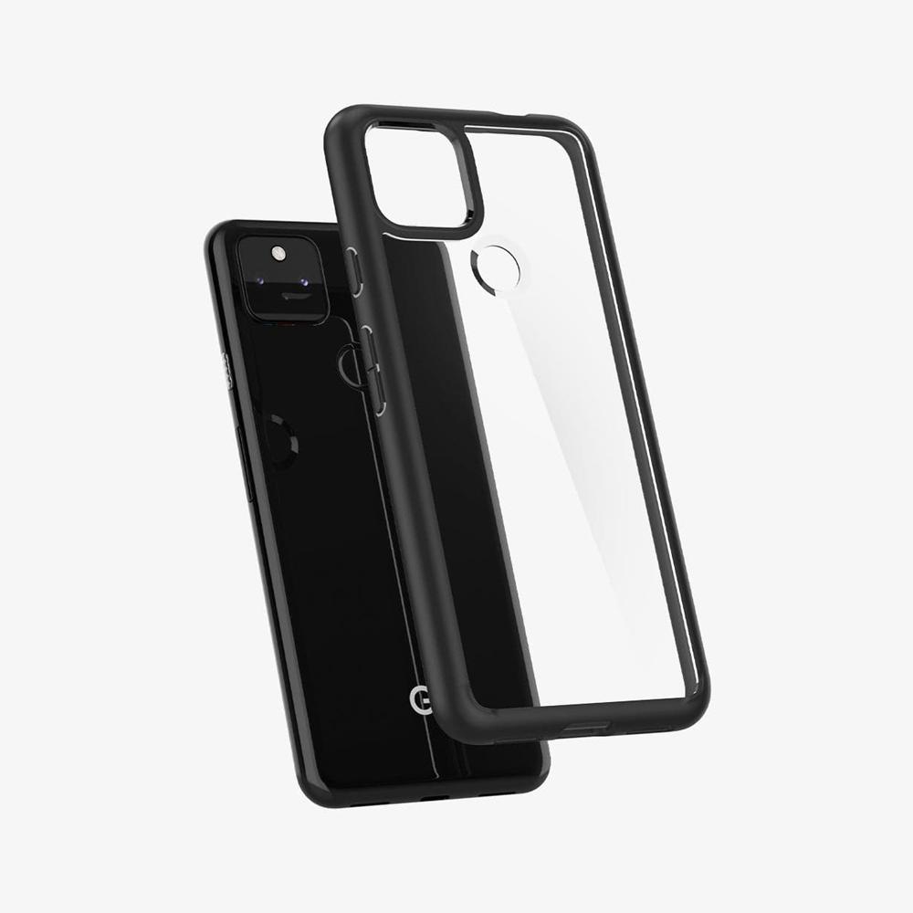 Spigen Air cushion technology Ultra Hybrid case for Pixel 5 Pixel 5A Case Matte Black | TWMS-40865