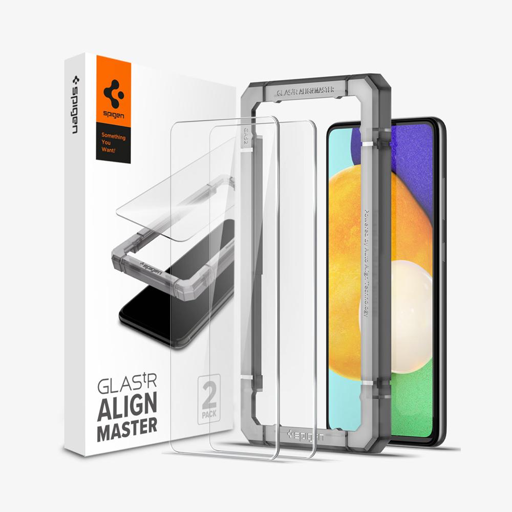 Spigen Alignmaster Full Cover Galaxy A52 Screen Protector Clear | GPNT-08154