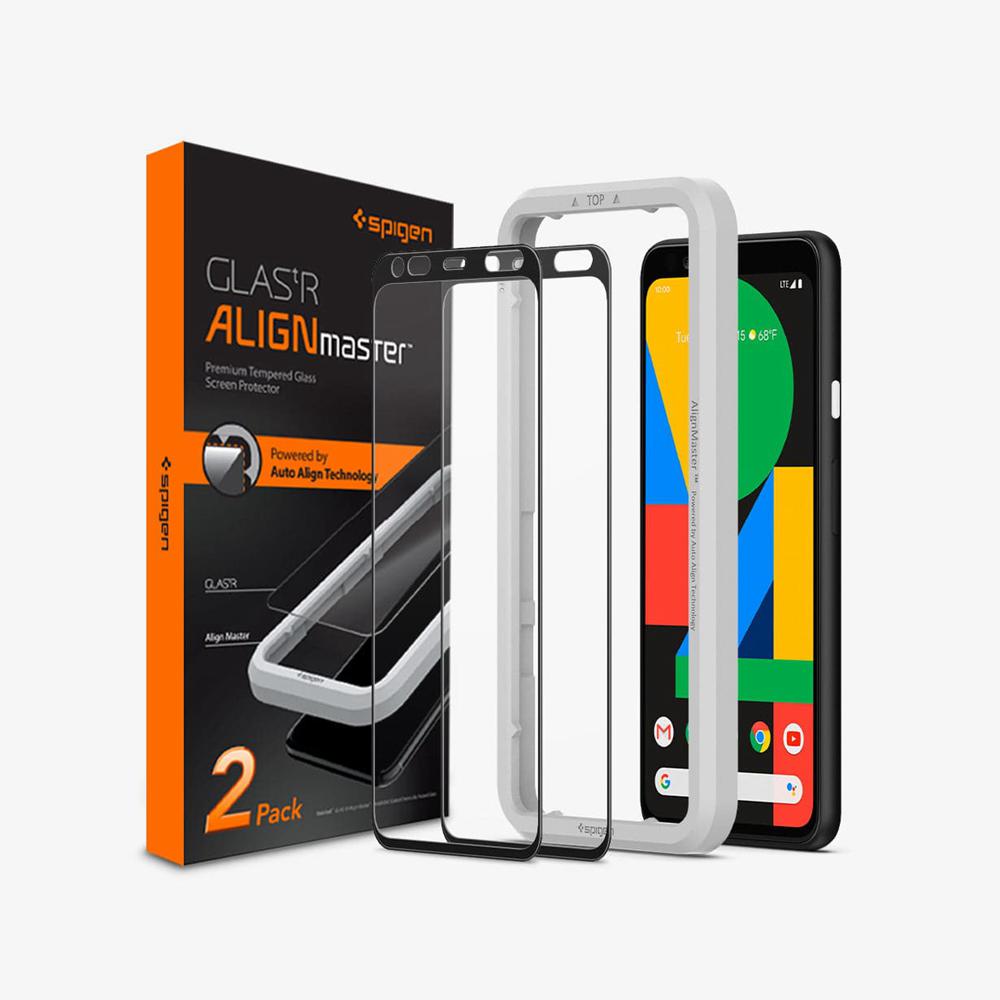 Spigen Alignmaster Full Cover Pixel 4 Xl Screen Protector Clear | QYDE-39051