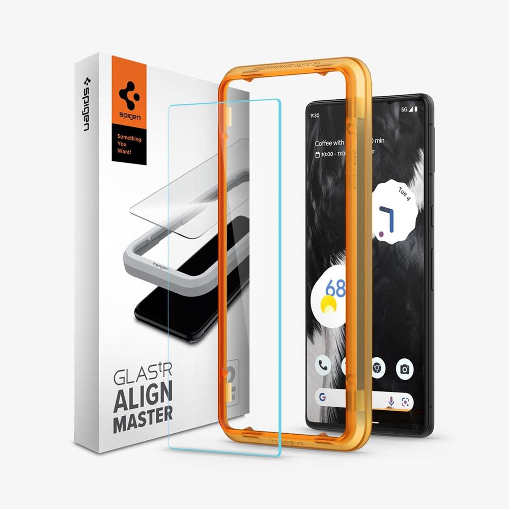 Spigen Alignmaster Pixel 7 Screen Protector Transparency | ERQW-87491