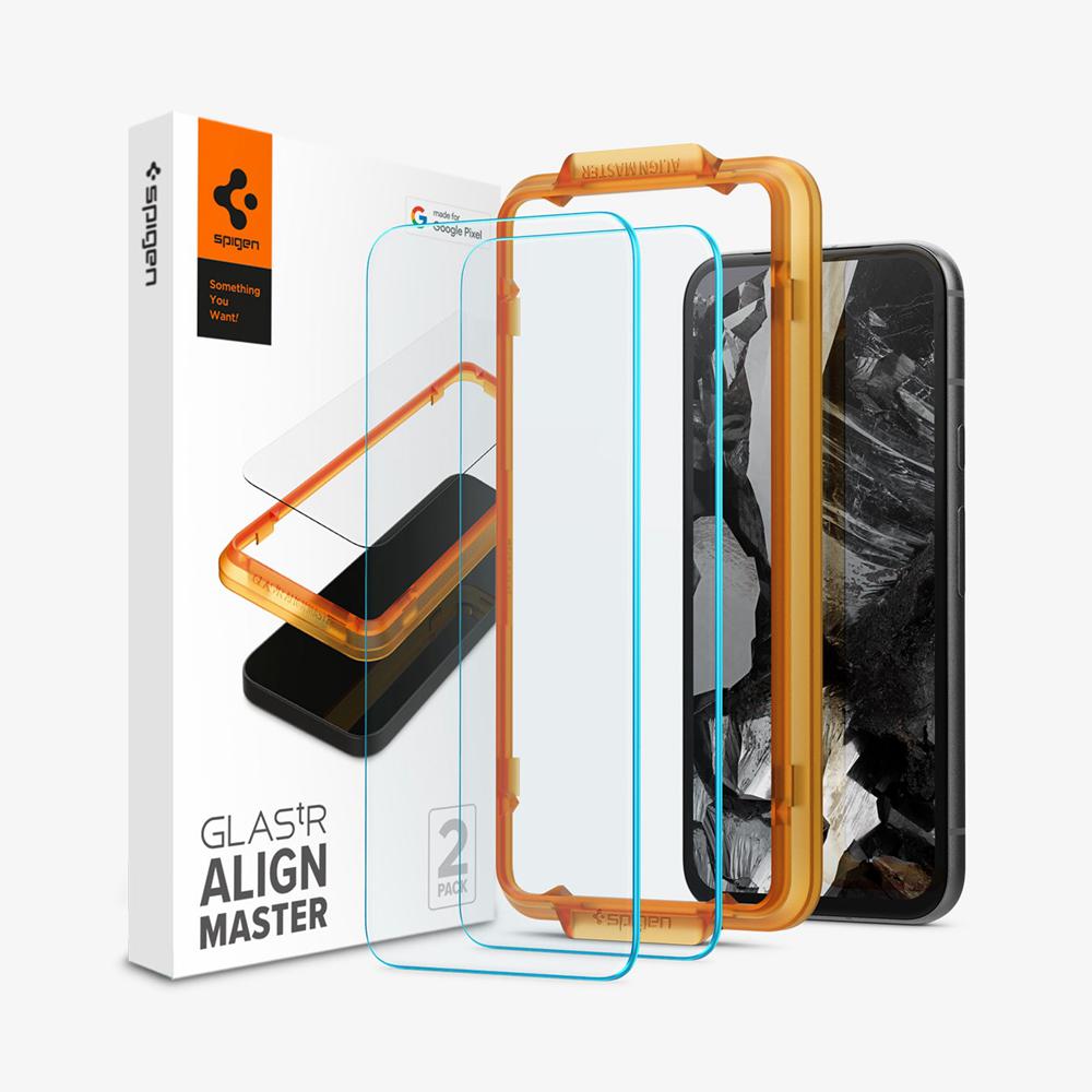 Spigen Alignmaster Pixel 8A Screen Protector Clear | ZDOY-14295