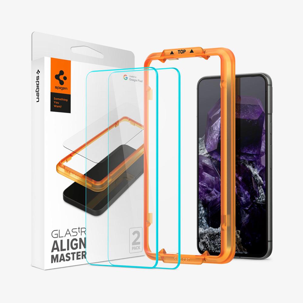 Spigen Alignmaster Pixel 8 Screen Protector Clear | DGCN-20613