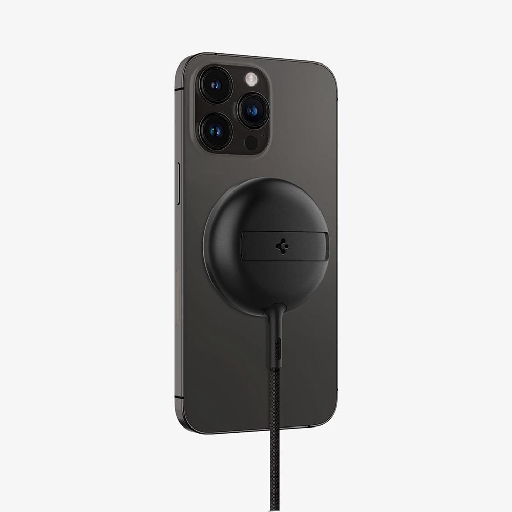 Spigen ArcField™ Kickstand | 15W (MagFit) Magsafe Wireless Charger Black | WCIY-31658