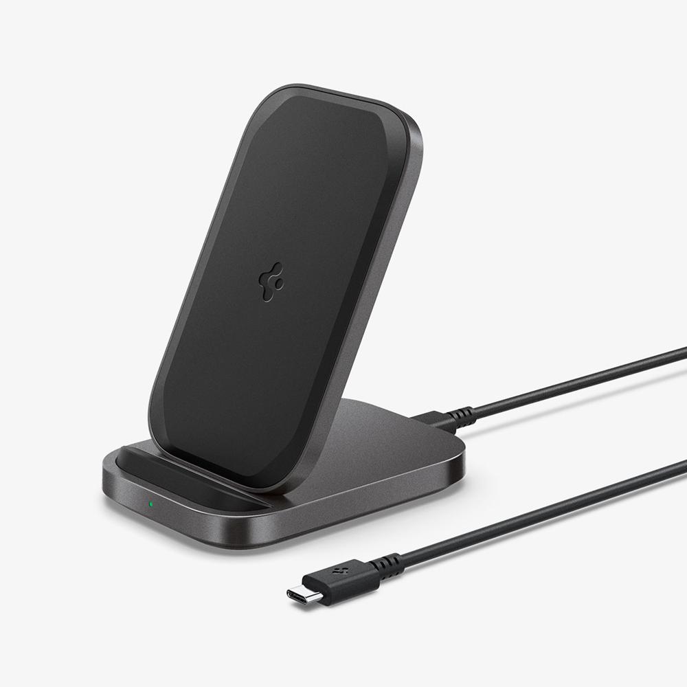 Spigen ArcField™ Stand | 15W Universal Wireless Charger Black | GLNO-94580