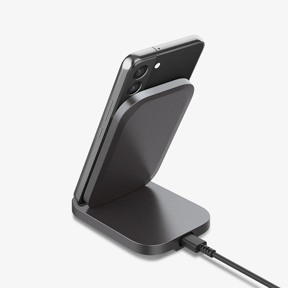 Spigen ArcField™ Stand | 15W Universal Wireless Charger Black | GLNO-94580