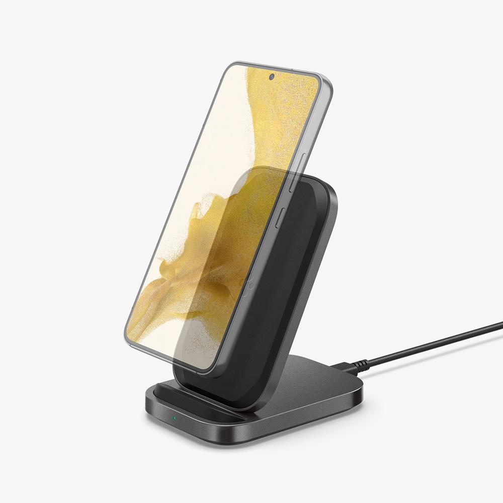 Spigen ArcField™ Stand | 15W Universal Wireless Charger Black | GLNO-94580