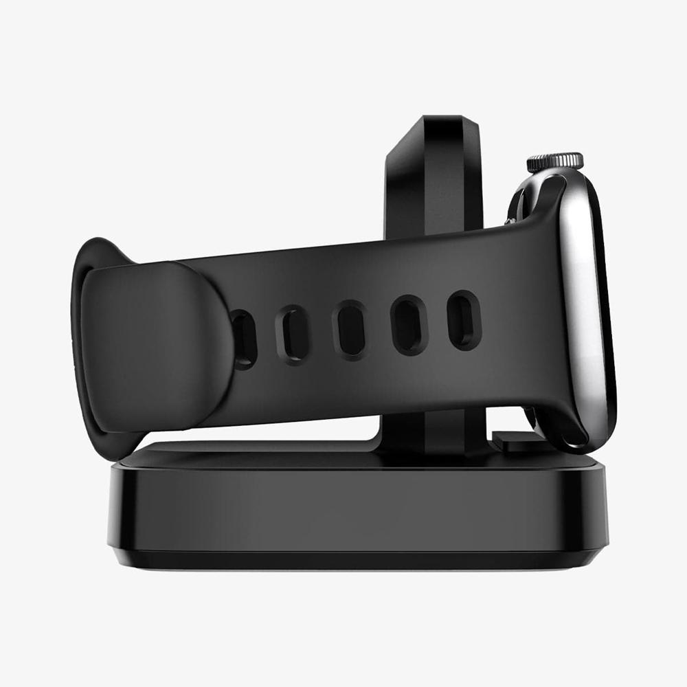 Spigen ArcField™ Watch Stand | 2.5W Apple Watch Wireless Charger Black | KGWX-74521