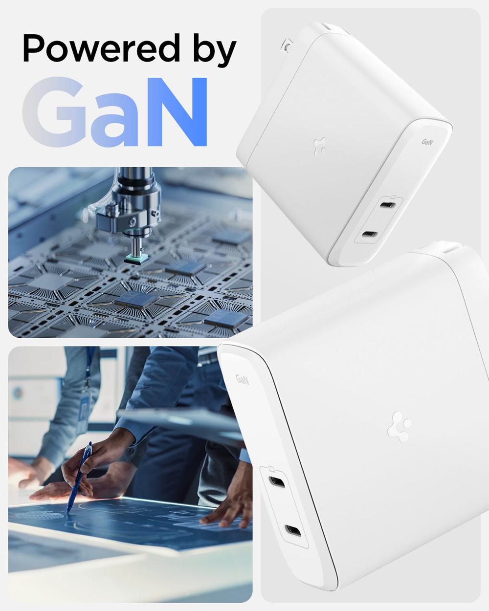 Spigen ArcStation™ Pro GaN Dual Port | 140W Usb-C Wall Charger White | HKAP-25947