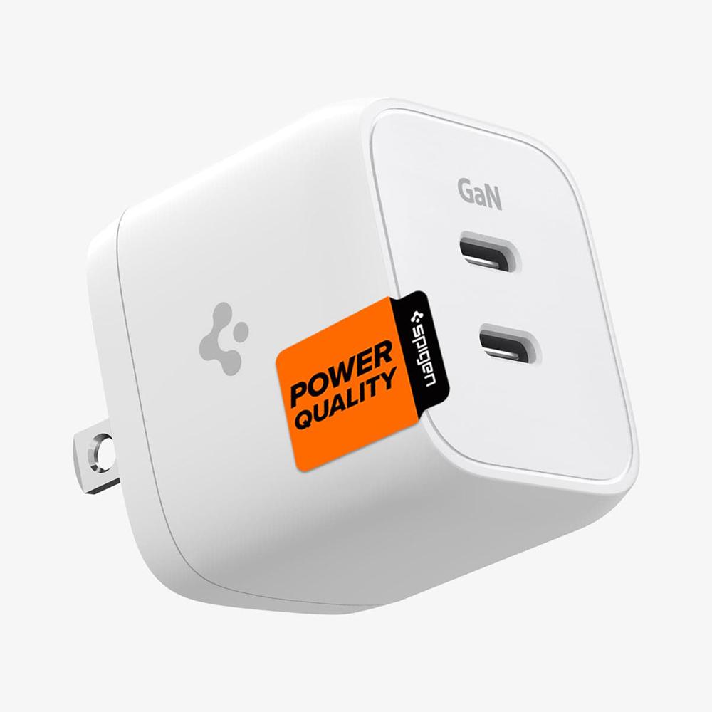 Spigen ArcStation™ Pro GaN Dual Port | 35W Usb-C Wall Charger White | EITM-87035