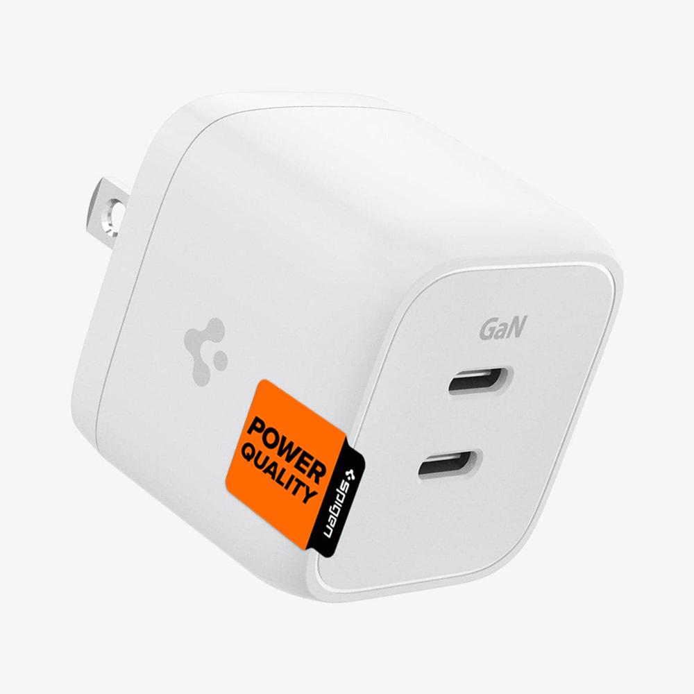 Spigen ArcStation™ Pro GaN Dual Port | 35W Usb-C Wall Charger White | EITM-87035