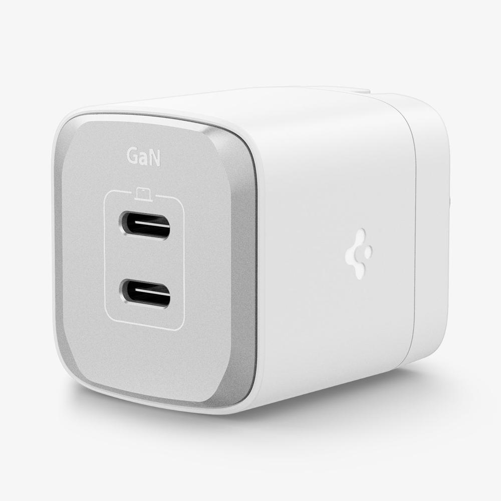 Spigen ArcStation™ Pro GaN Dual Port | 45W Usb-C Wall Charger White | LTMX-61370