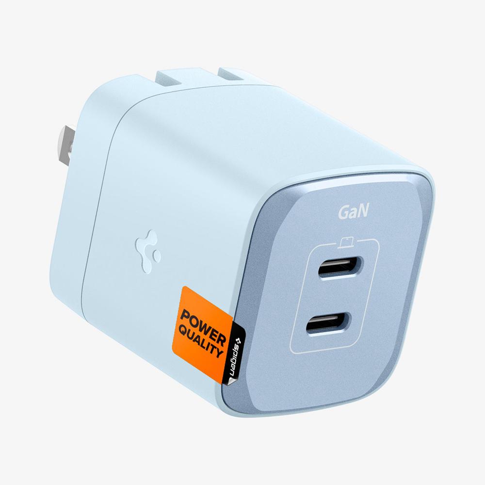 Spigen ArcStation™ Pro GaN Dual Port | 45W Usb-C Wall Charger Sierra Blue | AJRD-49803