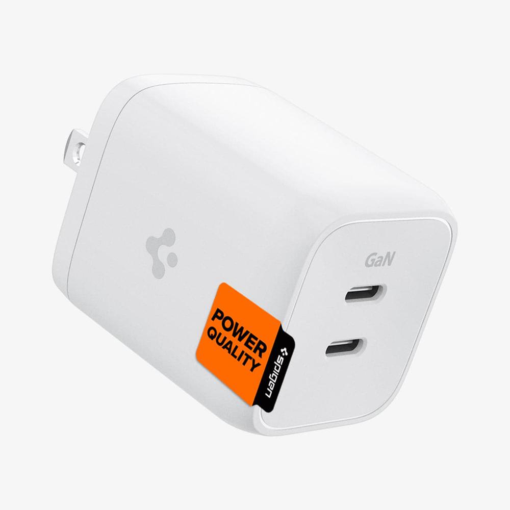 Spigen ArcStation™ Pro GaN Dual Port | 65W Usb-C Wall Charger White | IACQ-79183