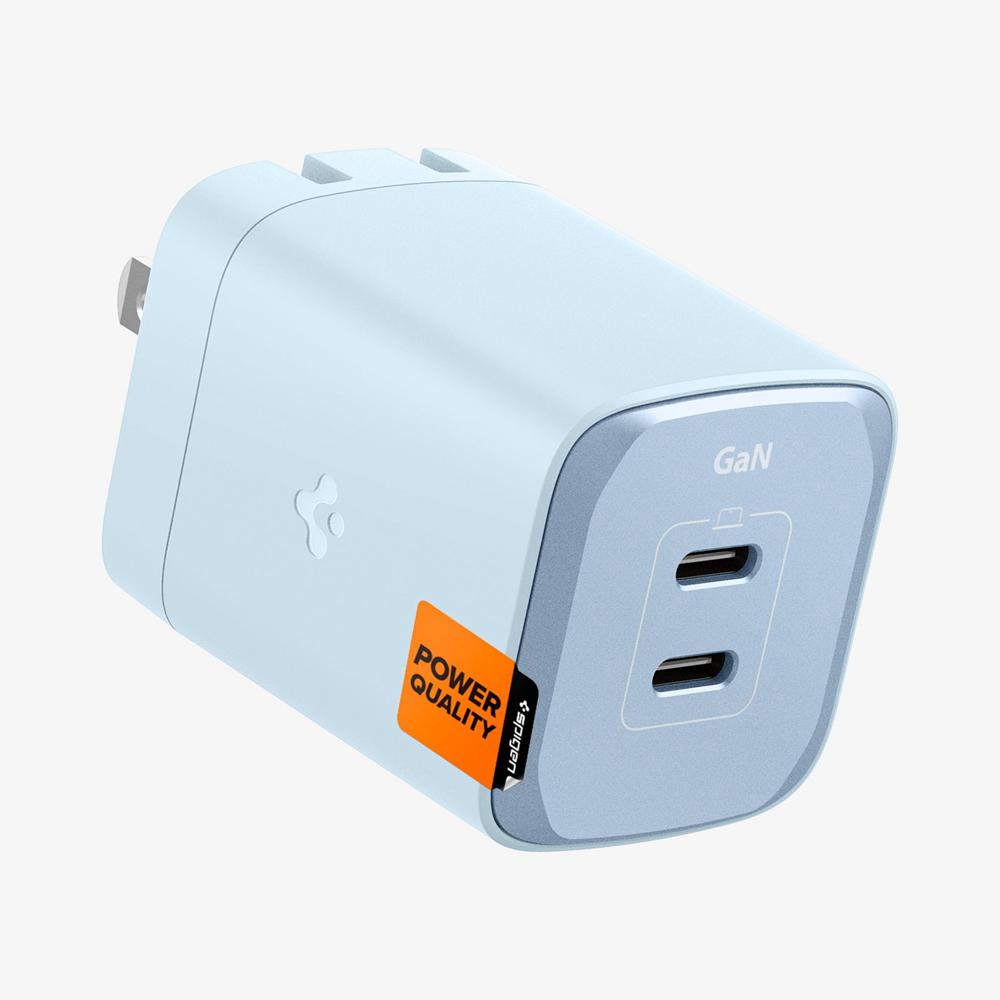 Spigen ArcStation™ Pro GaN Dual Port | 65W Usb-C Wall Charger Sierra Blue | CWGI-01698