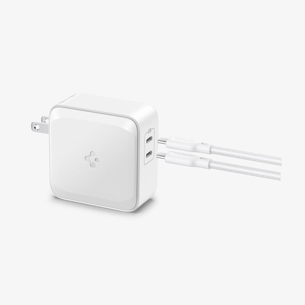 Spigen ArcStation™ Pro GaN Dual Port | 70W Usb-C Wall Charger White | EASJ-10589