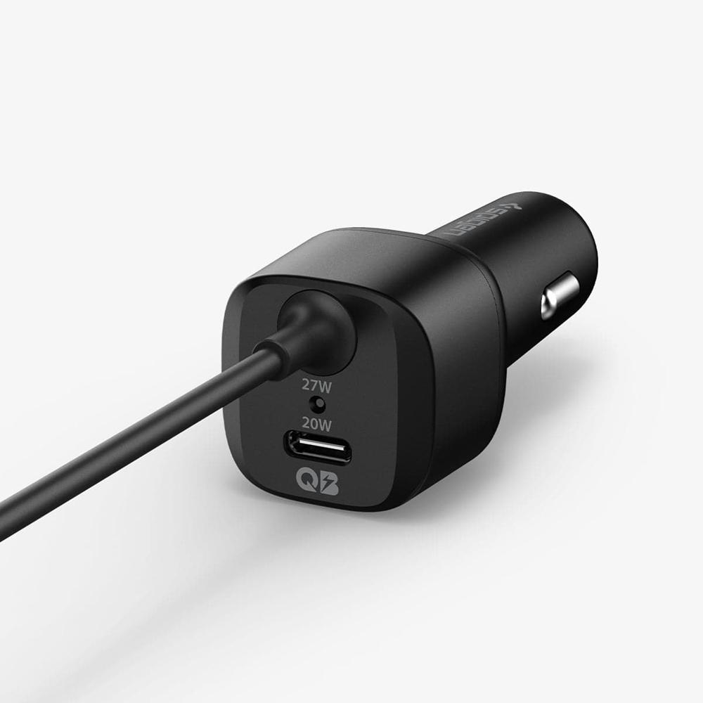 Spigen ArcStation™ | 47W Usb-C & Lightning Car Charger Black | LTQH-63158