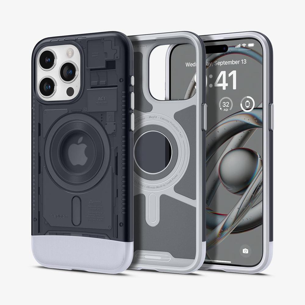 Spigen Classic C1 (MagFit) Iphone 15 Pro Case Graphite Grey | FQTX-01428