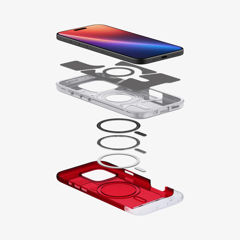 Spigen Classic C1 (MagFit) Iphone 16 Pro Case Ruby red | ROHB-84619