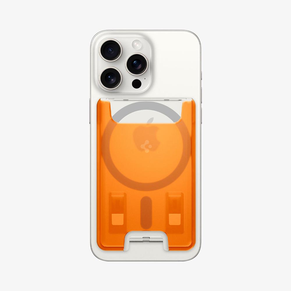 Spigen Classic C1 (MagFit) Magsafe Card Holder Classic C1 (Magfit) Tangerine orange | TVFS-75643