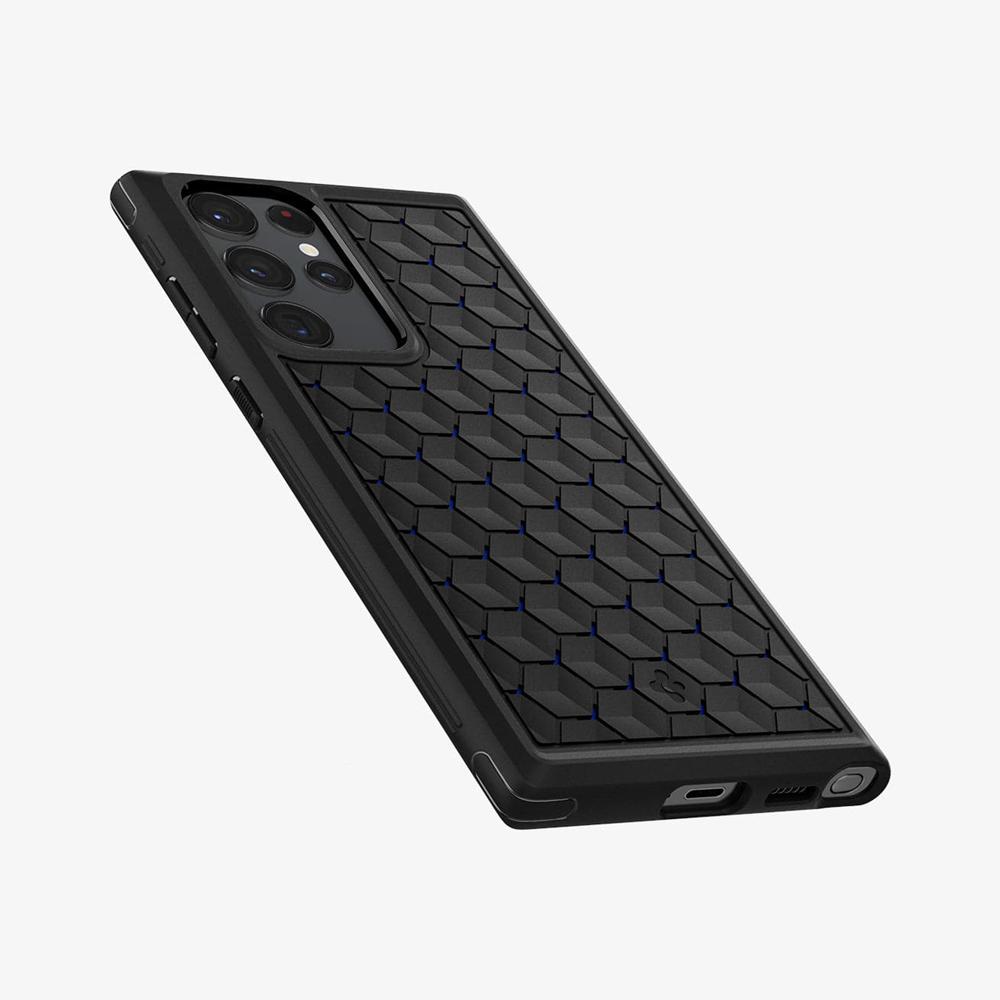 Spigen Cryo Armor Galaxy S22 Ultra Case Matte Black | VPQN-38405