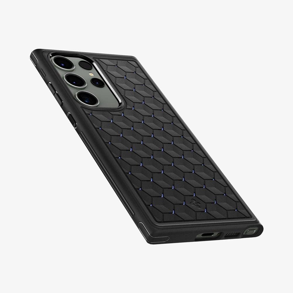 Spigen Cryo Armor Galaxy S23 Ultra Case Matte Black | ROUD-84139