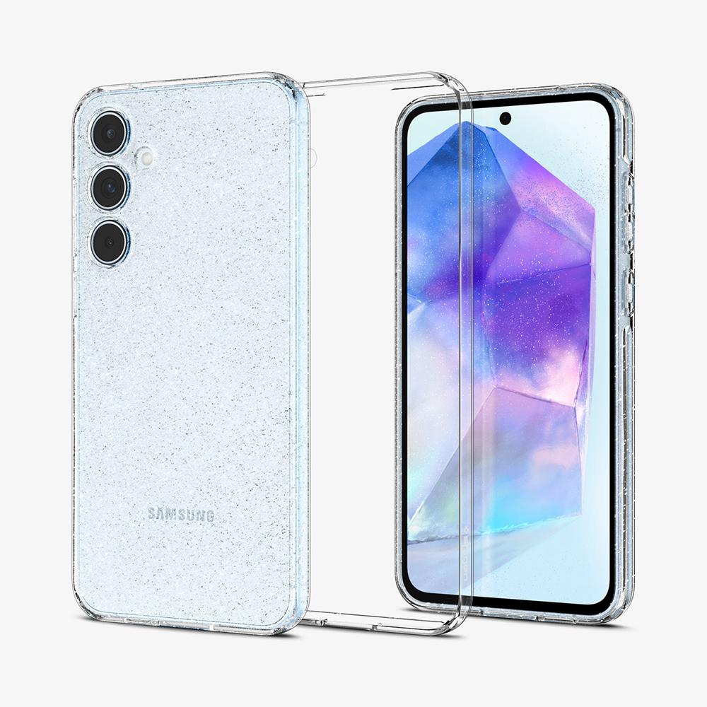 Spigen Crystal Glitter™ Galaxy A55 5G Case Crystal Quartz Grey | TCLM-28794