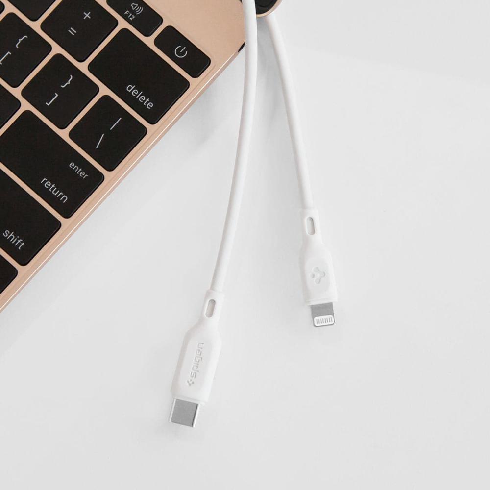 Spigen DuraSync™ Usb-C To Lightning Cable White | YQRG-29417