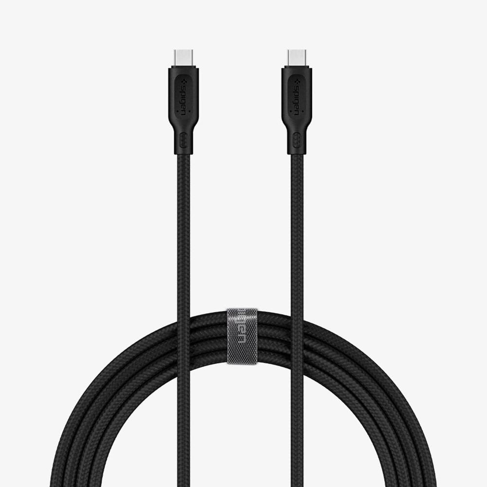 Spigen DuraSync™ Usb-C To Usb-C 2.0 Cable Black | VQUC-03492