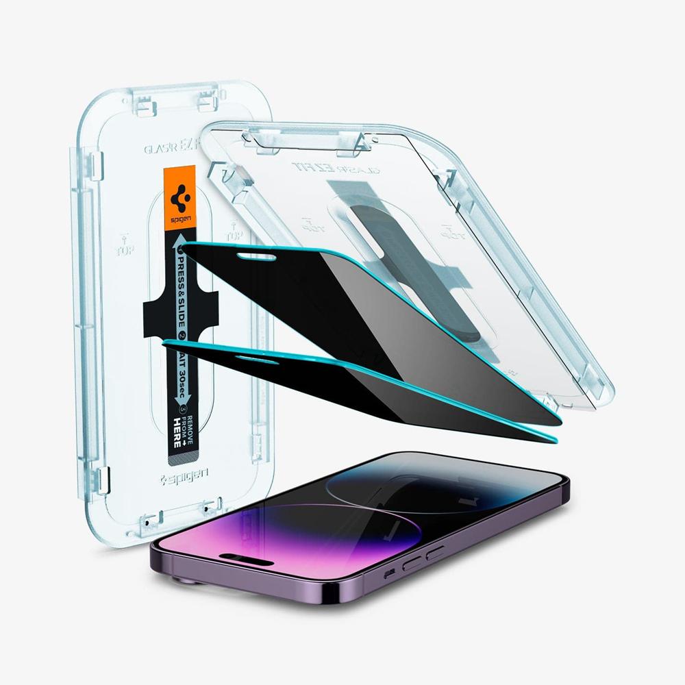 Spigen EZ Fit GLAS.tR | Privacy Iphone 14 Pro Max Screen Protector Privacy | JBQA-52816