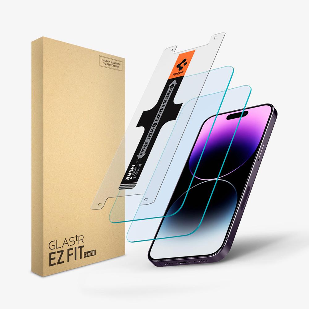 Spigen EZ Fit GLAS.tR | Refill Iphone 14 Pro Max Screen Protector Clear | DHBM-68120