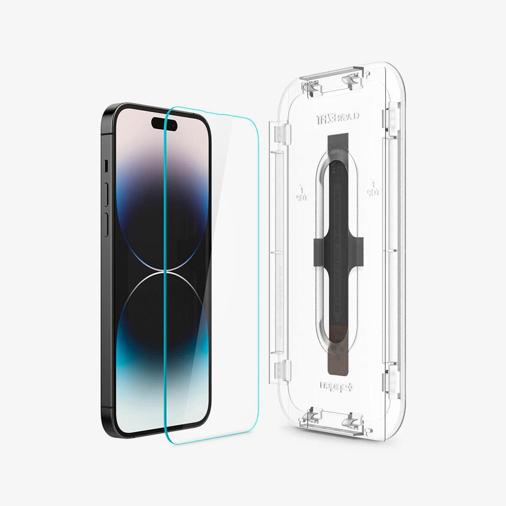 Spigen EZ Fit GLAS.tR | Sensor Protected Iphone 14 Pro Max Screen Protector Clear | ZEWB-76054