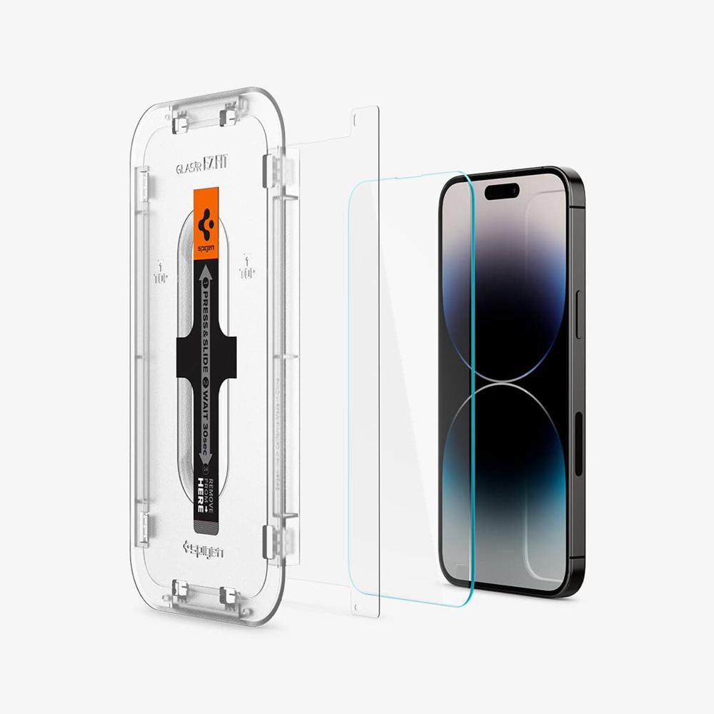 Spigen EZ Fit GLAS.tR | Sensor Protected Iphone 14 Pro Max Screen Protector Clear | ZEWB-76054